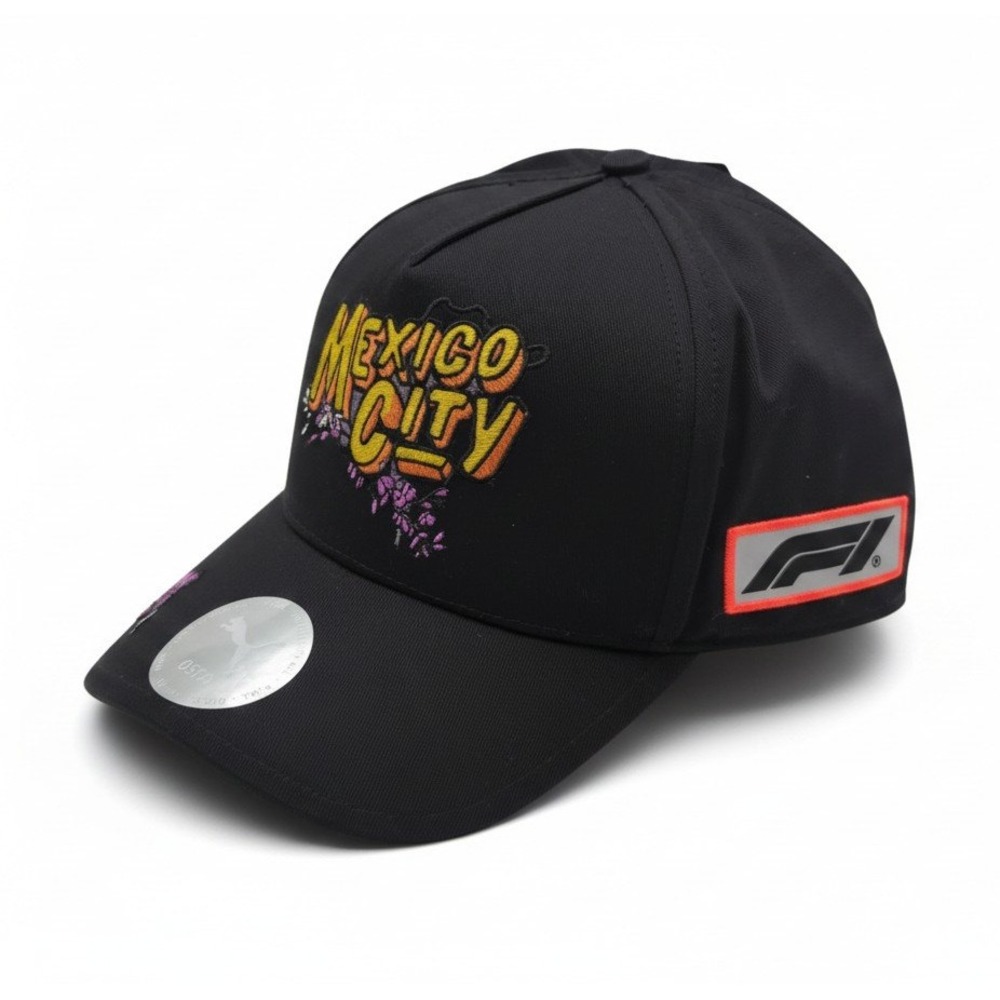 Puma Formula 1 F1 Mexico City Grand Prix 2025 Hat Black Snapback Cap 026674-02